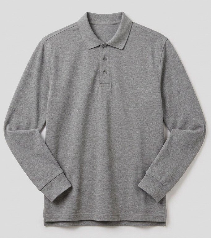 Camiseta polo manga larga