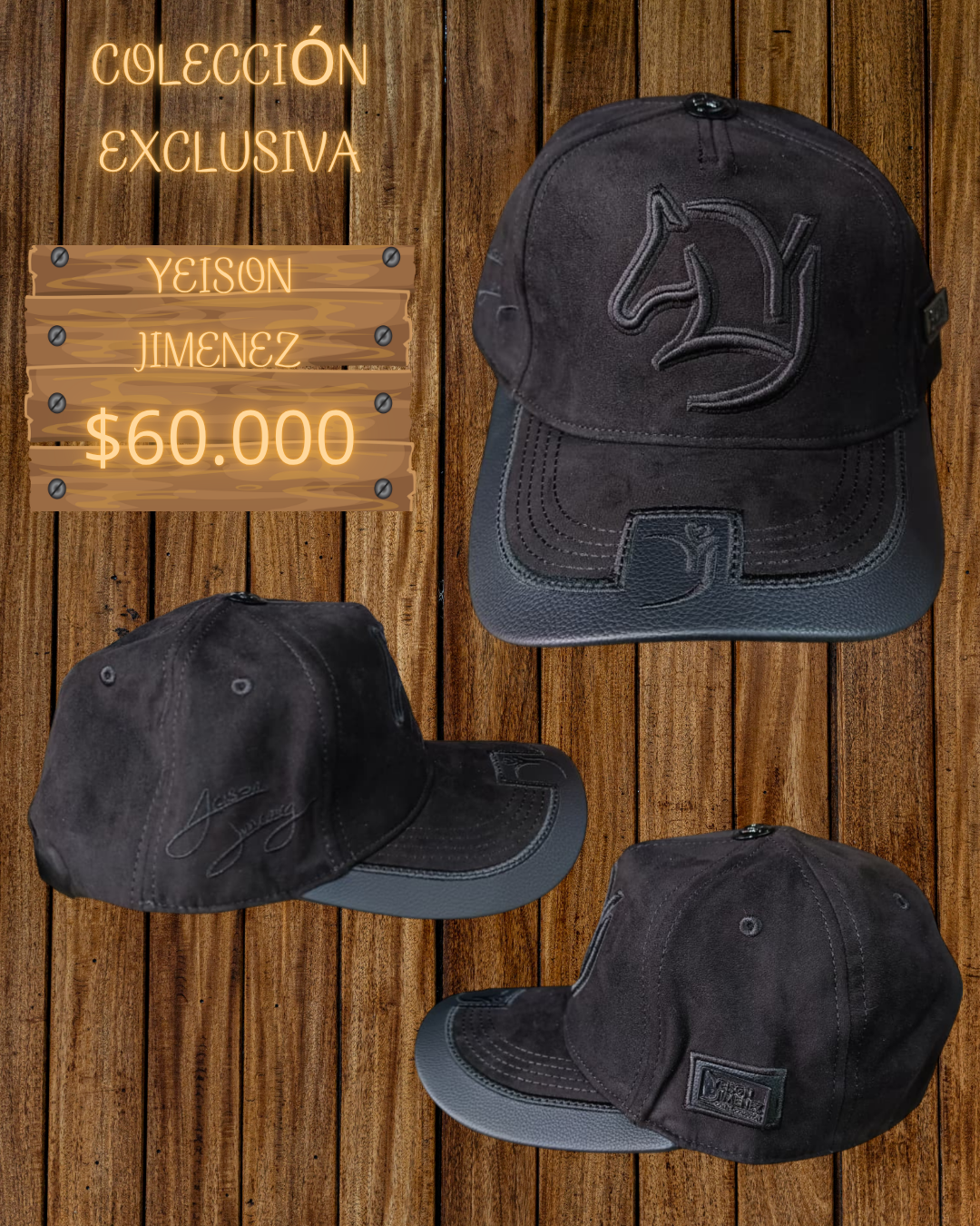Gorra Yeison Jiménez All Black