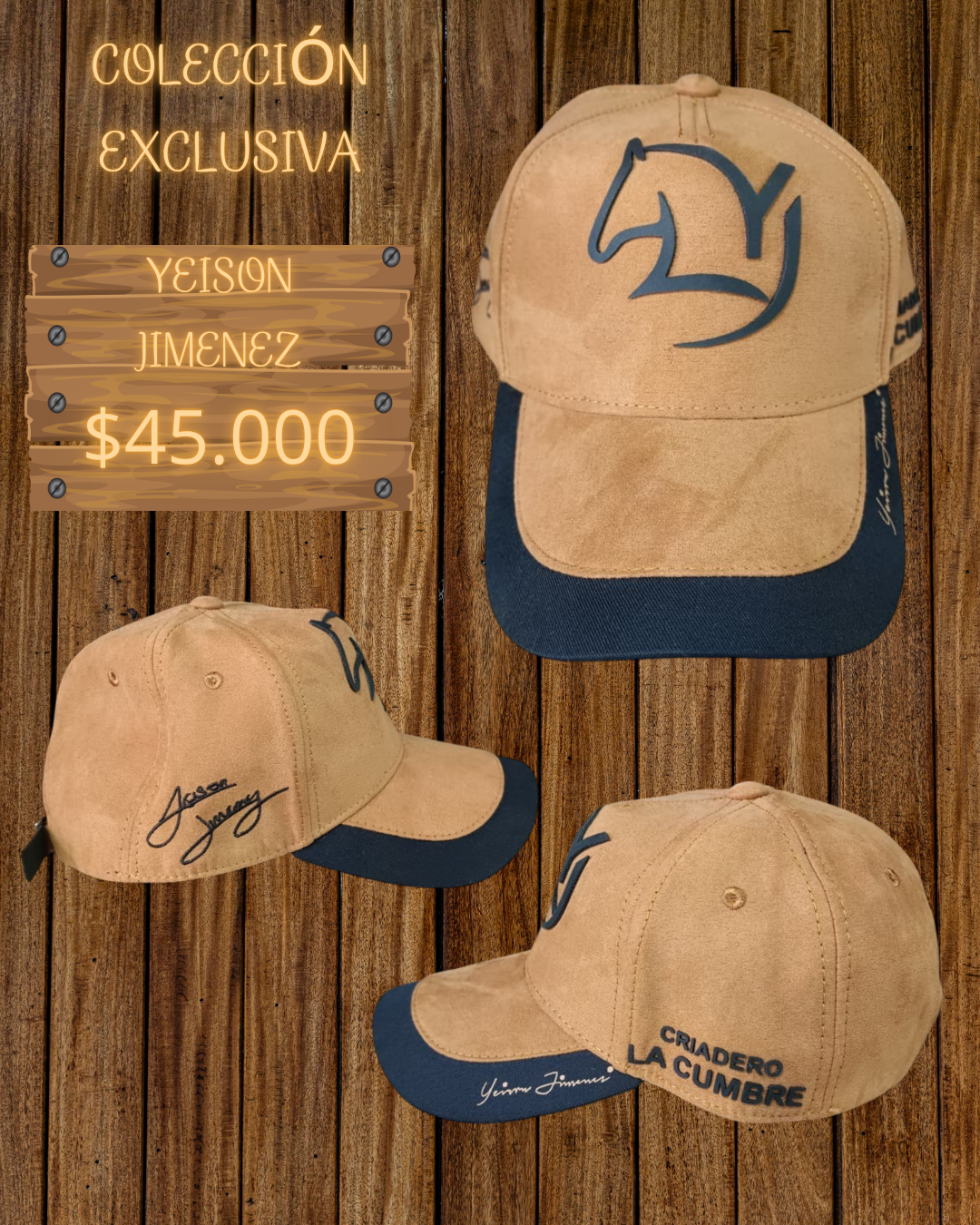 Gorra Yeison Jiménez Mostaza