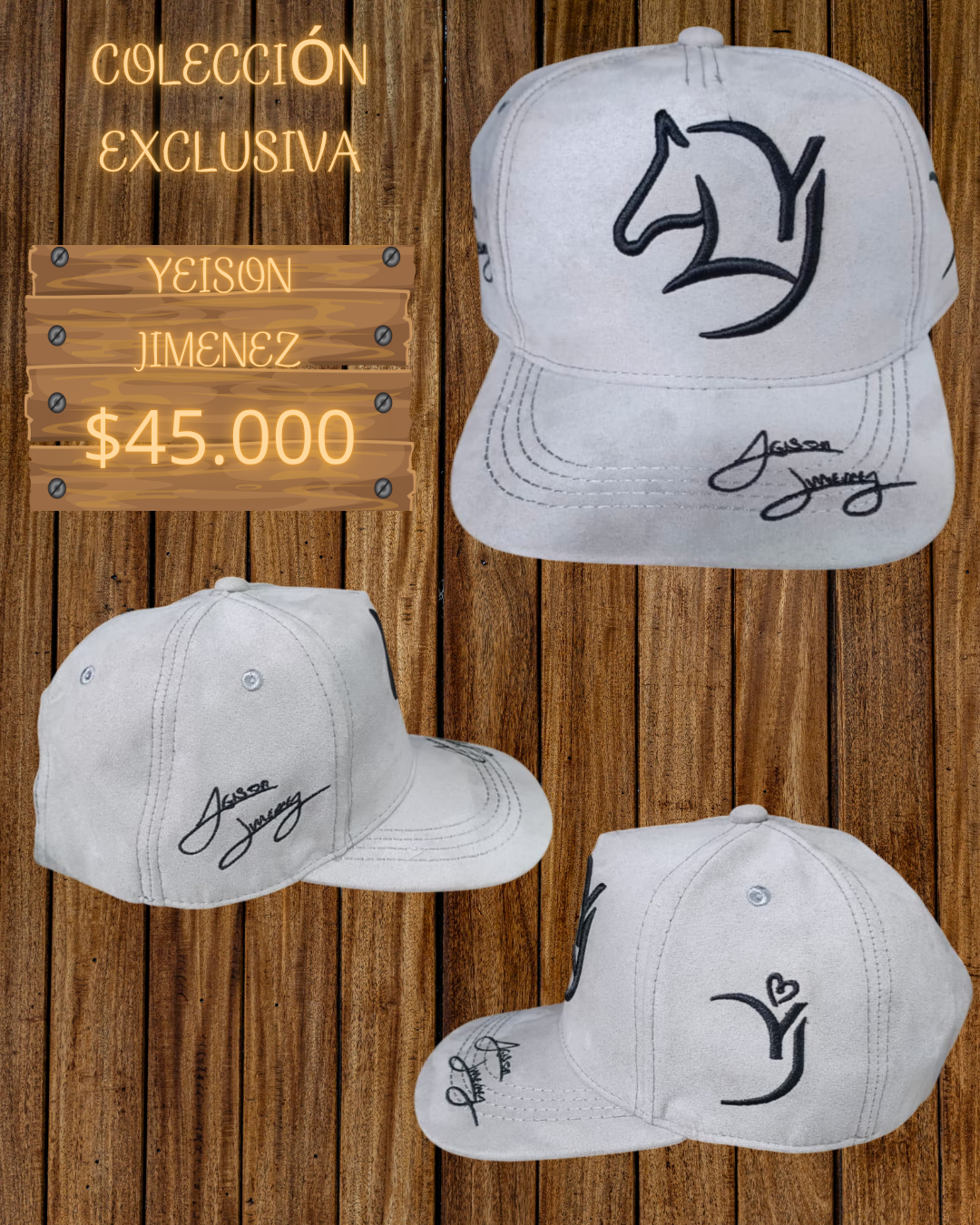 Gorra Yeison Jiménez Gris